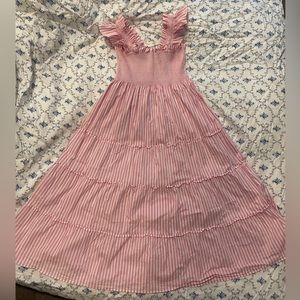 Hill House Home - Bubblegum Pink Stripe - Ellie Nap Dress - Size XS